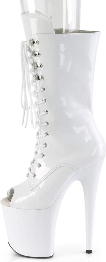 Pleaser Plateau Laarzen 38 Shoes FLAMINGO 1051 Paaldans schoenen Wit - Foto 3