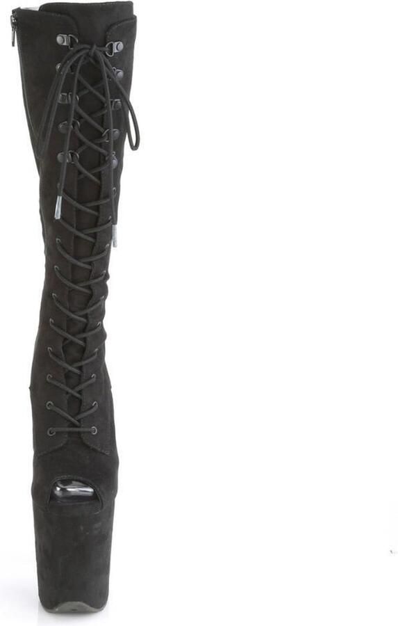 Pleaser Plateau Laarzen 36 Shoes FLAMINGO 2051FS Paaldans schoenen Zwart - Foto 2