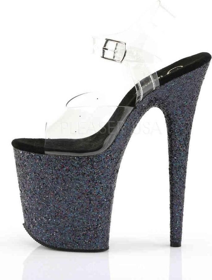 Pleaser Sandaal met enkelband Paaldans schoenen 40 Shoes FLAMINGO 808LG Paaldans schoenen Zwart Multicolours - Foto 3