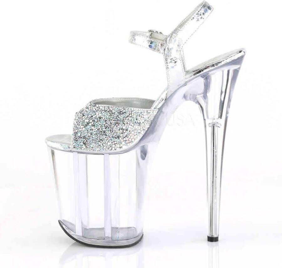 Pleaser Sandaal met enkelband Paaldans schoenen 38 Shoes FLAMINGO 808N Paaldans schoenen Roze