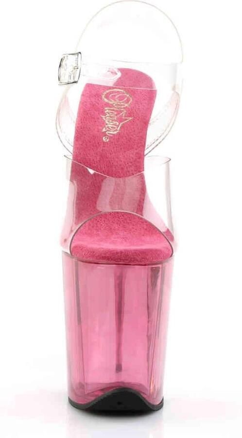 Pleaser shoes Pleaser FLAMINGO-808T Sandaal met enkelband Paaldans schoenen Paaldans schoenen 39 Shoes Roze Transparant - Foto 4