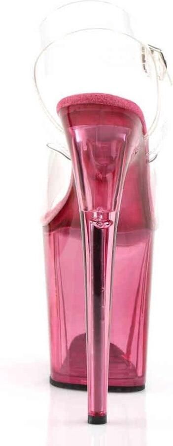 Pleaser shoes Pleaser FLAMINGO-808T Sandaal met enkelband Paaldans schoenen Paaldans schoenen 39 Shoes Roze Transparant - Foto 5