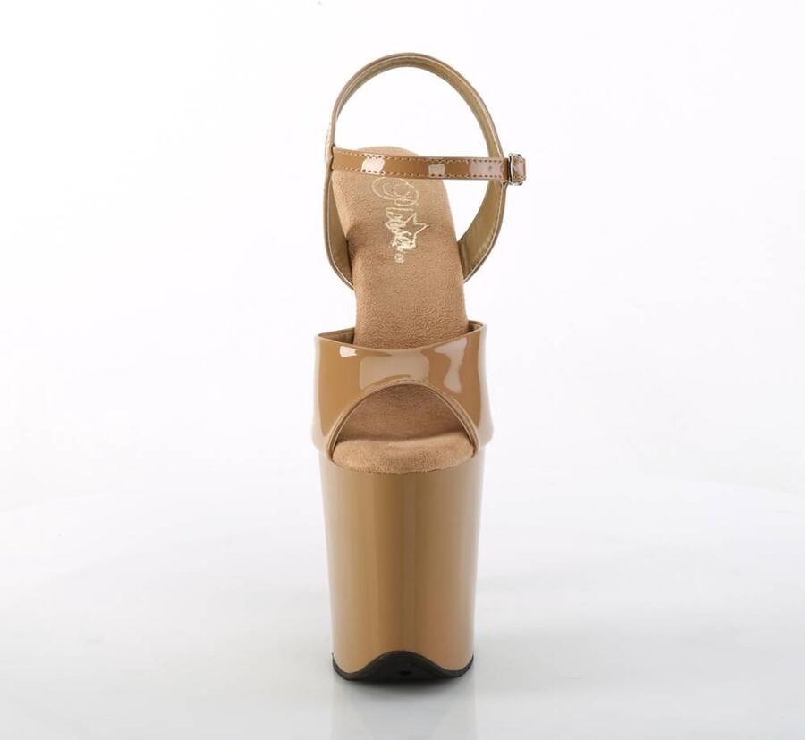 Pleaser FLAMINGO-809 Sandaal met enkelband Paaldans schoenen 41 Shoes Beige - Foto 4