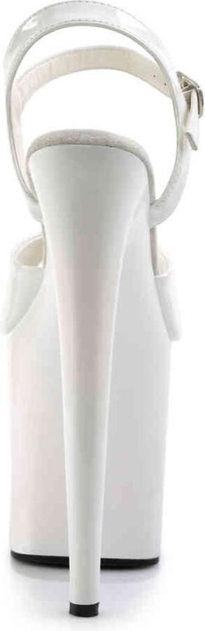 Pleaser Sandaal met enkelband Paaldans schoenen 42 Shoes FLAMINGO 809 Paaldans schoenen Wit - Foto 3