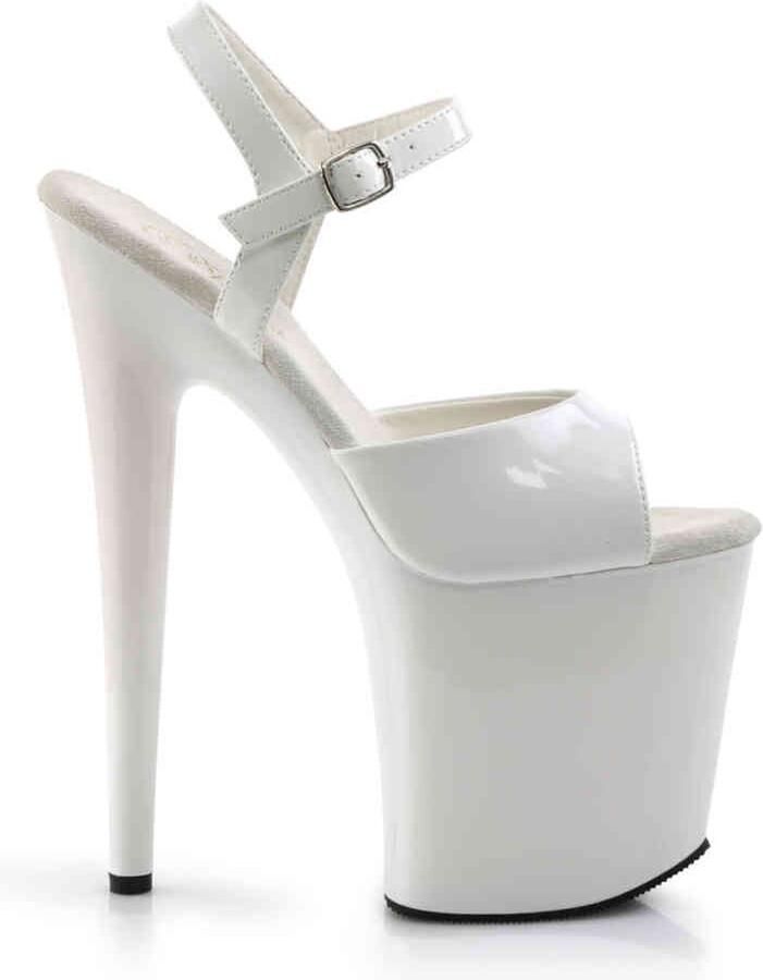 Pleaser Sandaal met enkelband Paaldans schoenen 42 Shoes FLAMINGO 809 Paaldans schoenen Wit - Foto 2