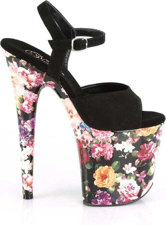 Pleaser Sandaal met enkelband Paaldans schoenen 38 Shoes FLAMINGO 809WR Paaldans schoenen Zwart Multicolours - Foto 2