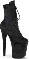 Pleaser FLAMINGO1020WR Plateau Laarzen Paaldans schoenen 37 Shoes Zwart - Zwart