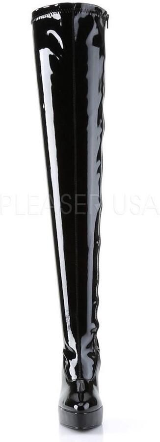 Pleaser Plateau overknee Laarzen 42 Shoes INDULGE 3063 Zwart - Foto 5