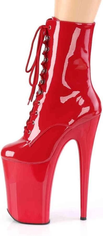 Pleaser Plateau Laarzen Paaldans schoenen 35 Shoes INFINITY 1020 Paaldans schoenen Rood - Foto 2