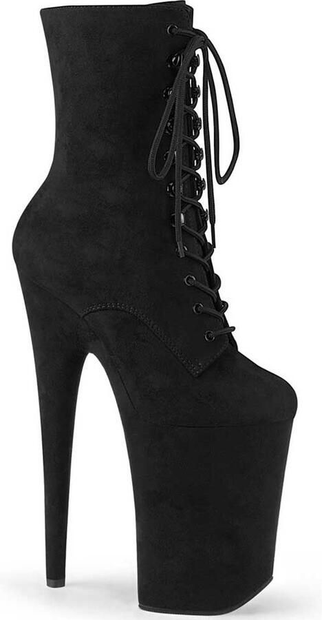 Pleaser INFINITY-1020FS Plateau Laarzen Paaldans schoenen 40 Shoes Zwart