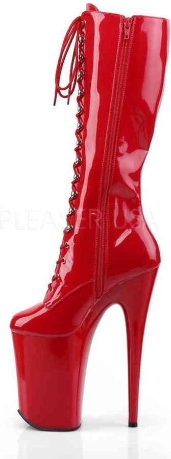 Pleaser INFINITY-2020 Plateau Laarzen Paaldans schoenen 38 Shoes Rood