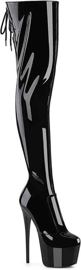 Pleaser JUBILANT-3007 Plateau overknee Laarzen 44 Shoes Zwart