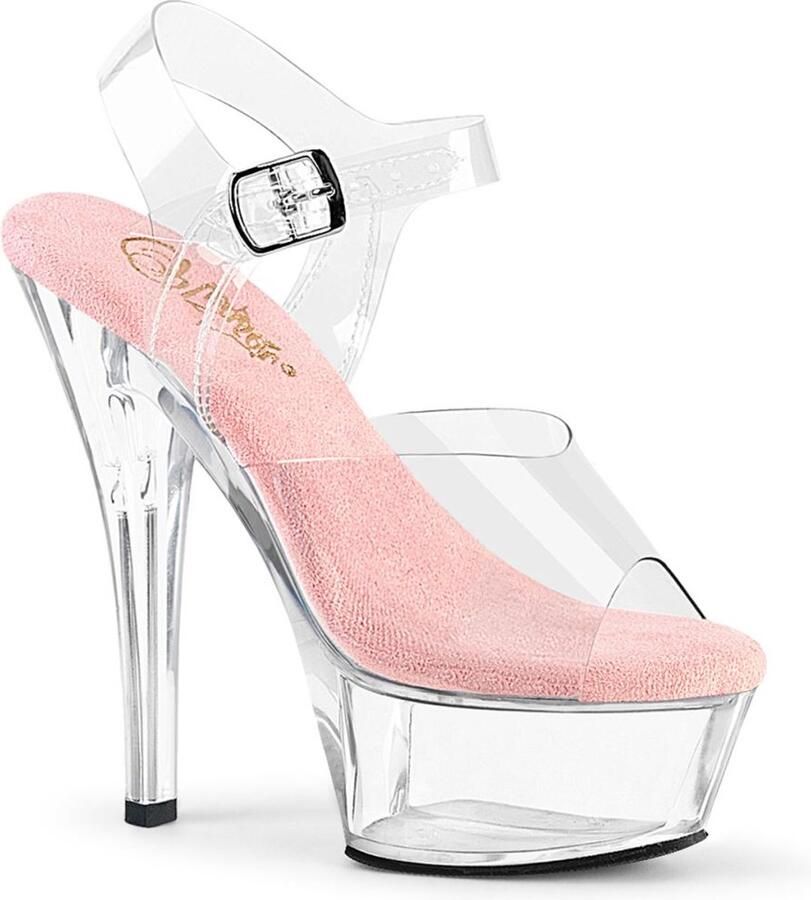Pleaser KISS-208 Sandaal met enkelband 39 Shoes Roze