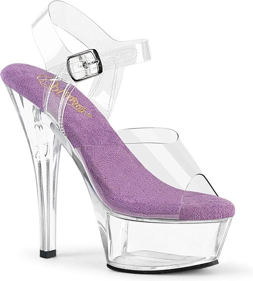 Pleaser KISS-208 Sandaal met enkelband 37 Shoes Paars