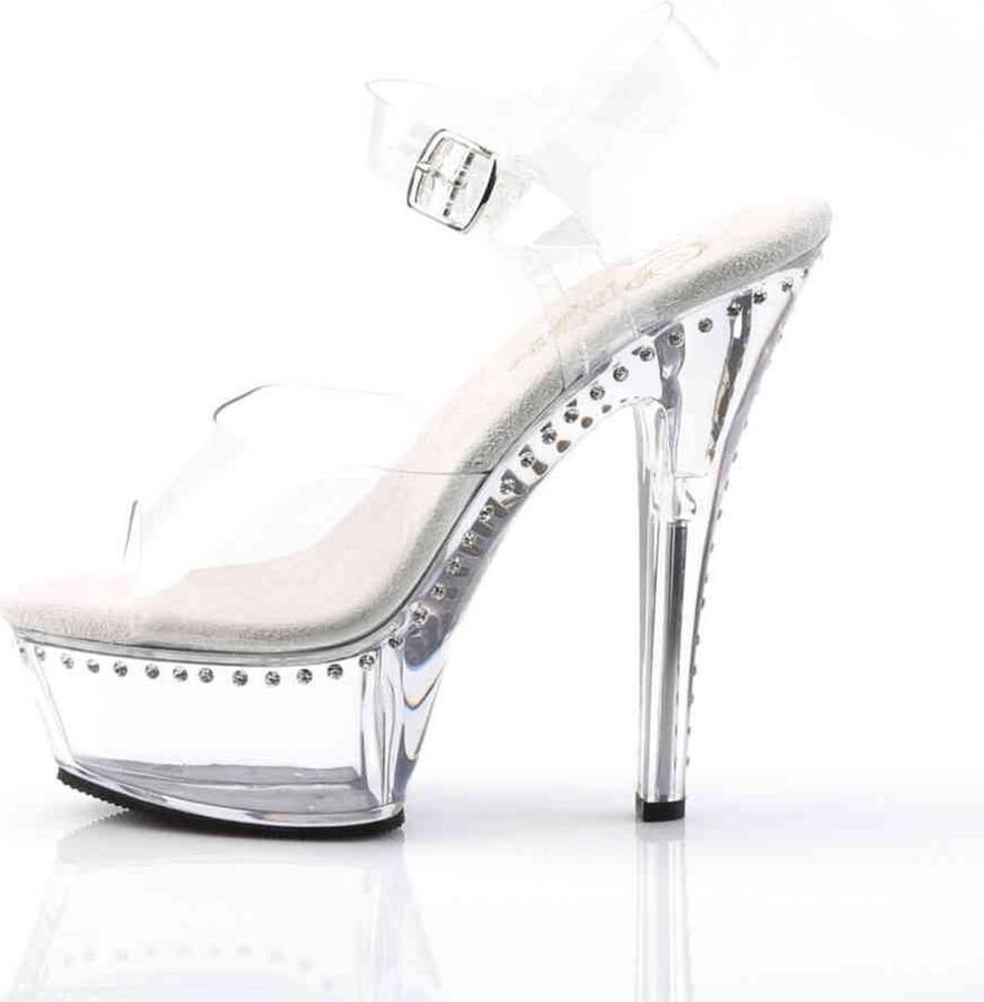 Pleaser KISS-208LS Sandaal met enkelband Paaldans schoenen Paaldans schoenen 40 Shoes Zwart
