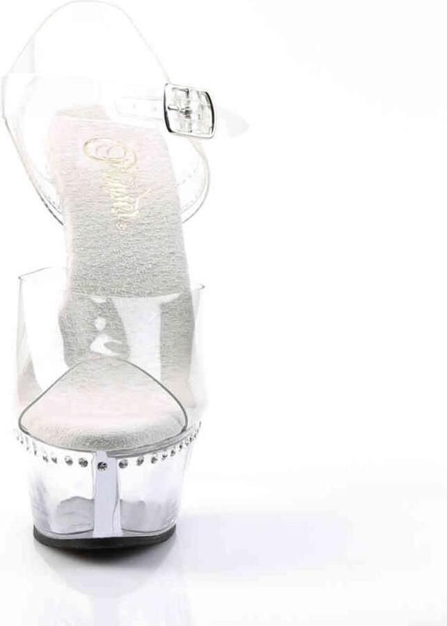 Pleaser Sandaal met enkelband Paaldans schoenen 39 Shoes KISS 208LS Paaldans schoenen Zwart - Foto 5