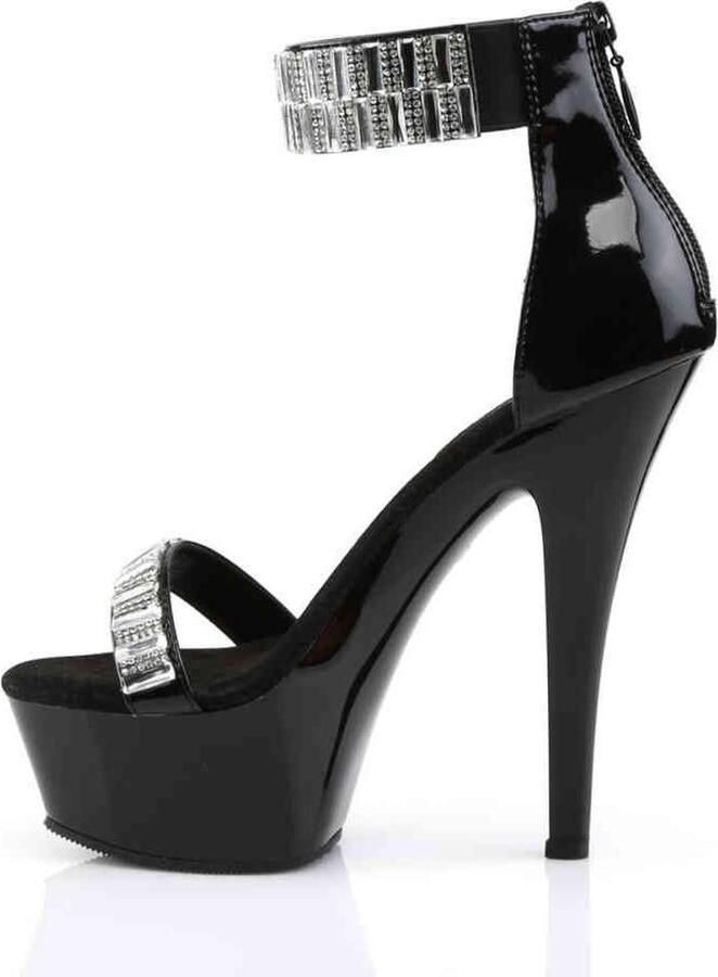 Pleaser Sandaal met enkelband Paaldans schoenen 36 Shoes KISS 269RS Paaldans schoenen Zwart - Foto 2
