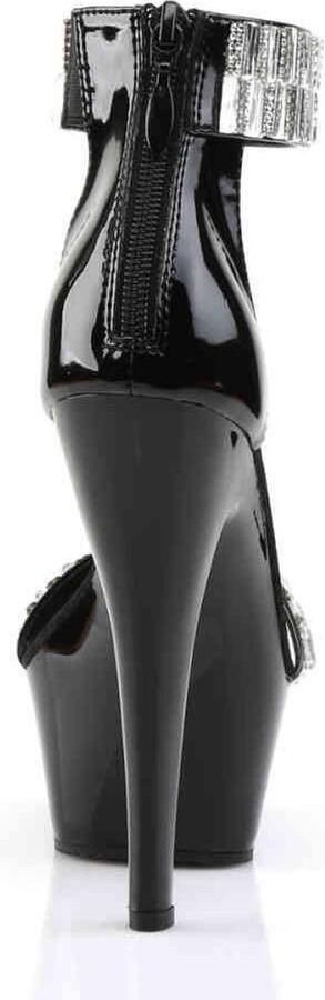 Pleaser Sandaal met enkelband Paaldans schoenen 36 Shoes KISS 269RS Paaldans schoenen Zwart - Foto 5