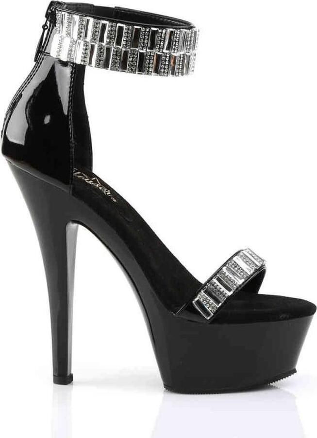 Pleaser Sandaal met enkelband Paaldans schoenen 36 Shoes KISS 269RS Paaldans schoenen Zwart - Foto 3