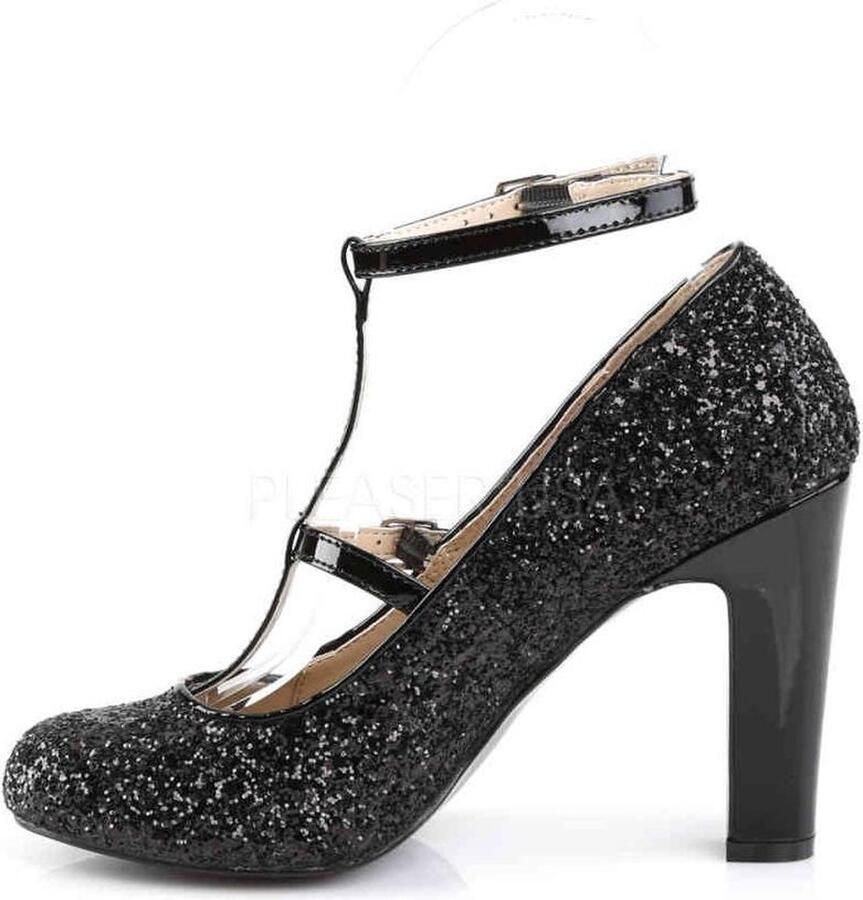 Pleaser Pink Label Hoge hakken 46 Shoes QUEEN 01 Zwart
