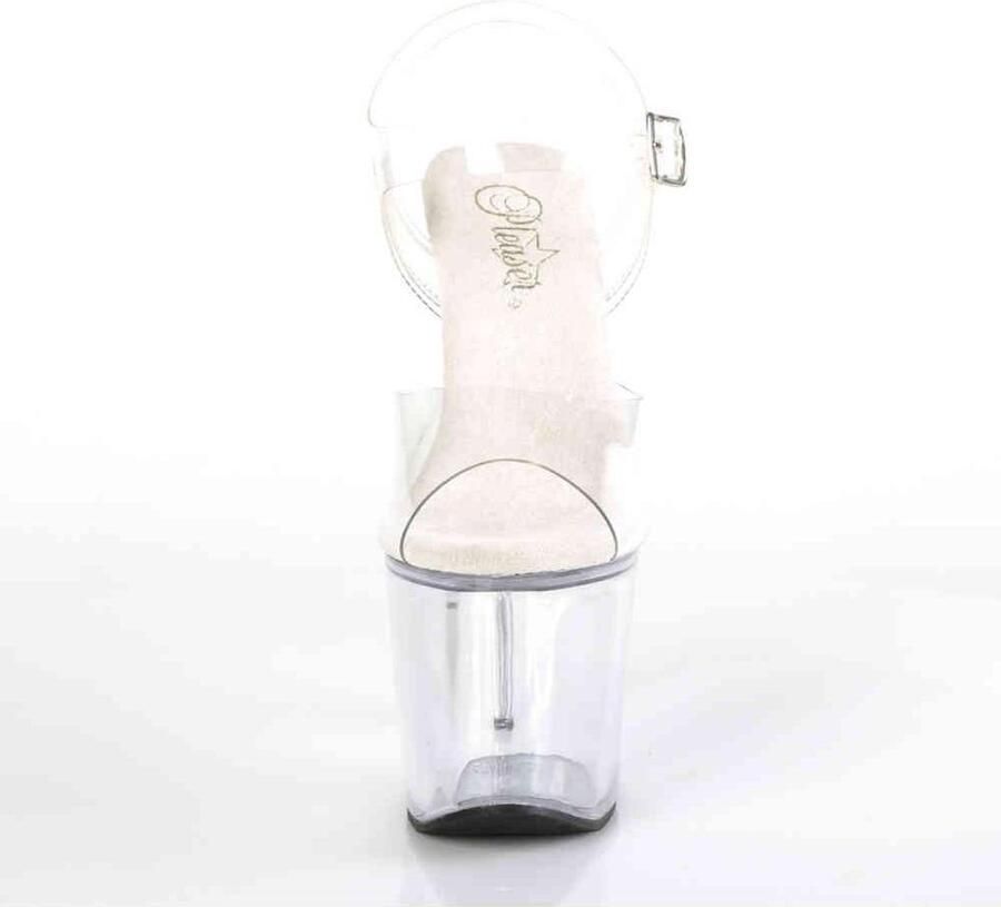 Pleaser Sandaal met enkelband Paaldans schoenen 38 Shoes RADIANT 708 Paaldans schoenen Wit