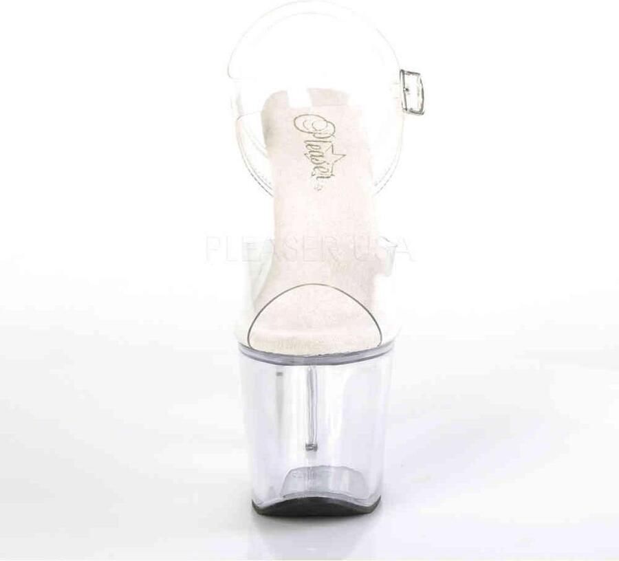 Pleaser Sandaal met enkelband Paaldans schoenen 36 Shoes RADIANT 708 Paaldans schoenen Wit - Foto 1