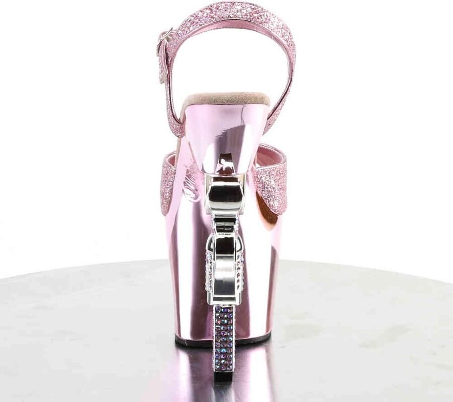 Pleaser Sandaal met enkelband Paaldans schoenen 40 Shoes REVOLVER 709G Paaldans schoenen Roze - Foto 4