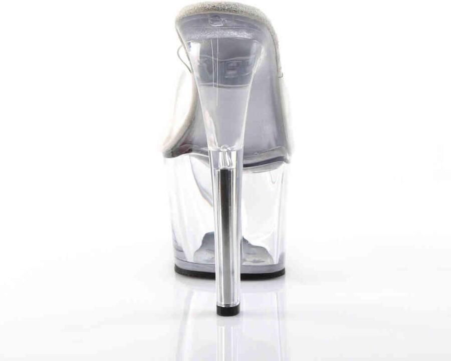 Pleaser Muiltjes 35 Shoes SKY 301 Paaldans schoenen Transparant Zilverkleurig - Foto 5