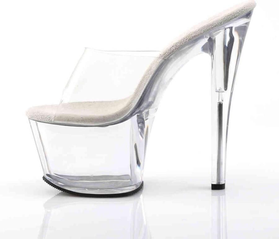 Pleaser Muiltjes 35 Shoes SKY 301 Paaldans schoenen Transparant Zilverkleurig - Foto 3