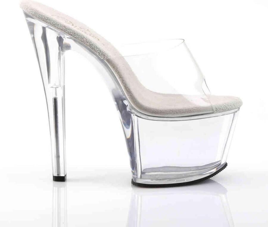 Pleaser Muiltjes 35 Shoes SKY 301 Paaldans schoenen Transparant Zilverkleurig - Foto 4