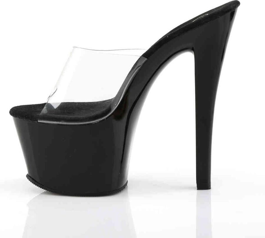 Pleaser Muiltjes 35 Shoes SKY 301 Paaldans schoenen Zwart Transparant - Foto 5