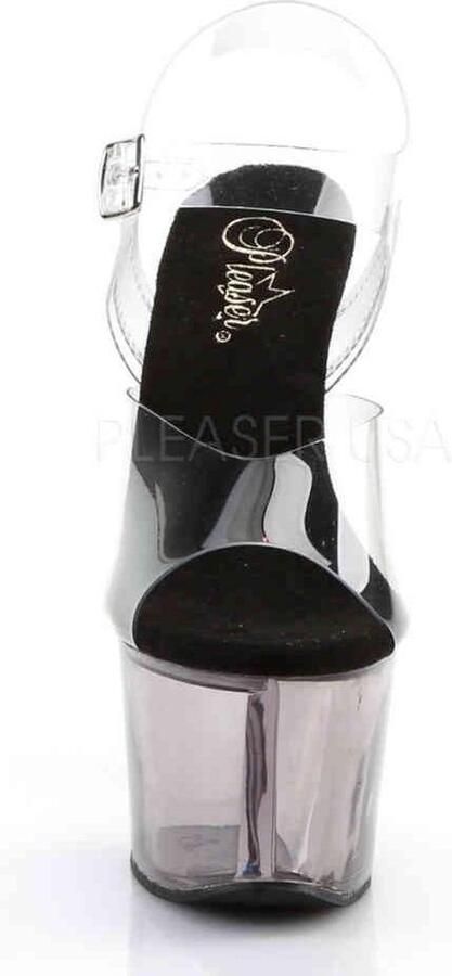 Pleaser Sandaal met enkelband Paaldans schoenen 38 Shoes SKY 308T Paaldans schoenen Zwart Zilverkleurig - Foto 2