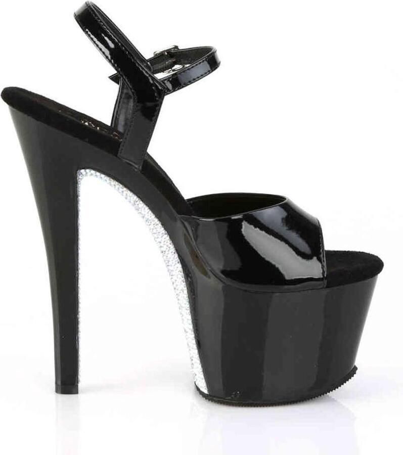 Pleaser Sandaal met enkelband Paaldans schoenen 41 Shoes SKY 309CRS Paaldans schoenen Zwart