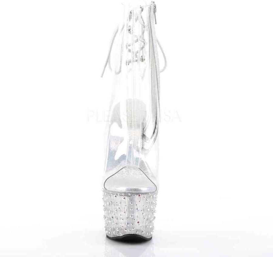 Pleaser Plateau Laarzen Paaldans schoenen 40 Shoes STARDANCE 1018C 7 Paaldans schoenen Transparant - Foto 3