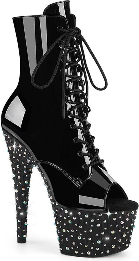 Pleaser STARDANCE-1021 Plateau Laarzen 38 Shoes Zwart