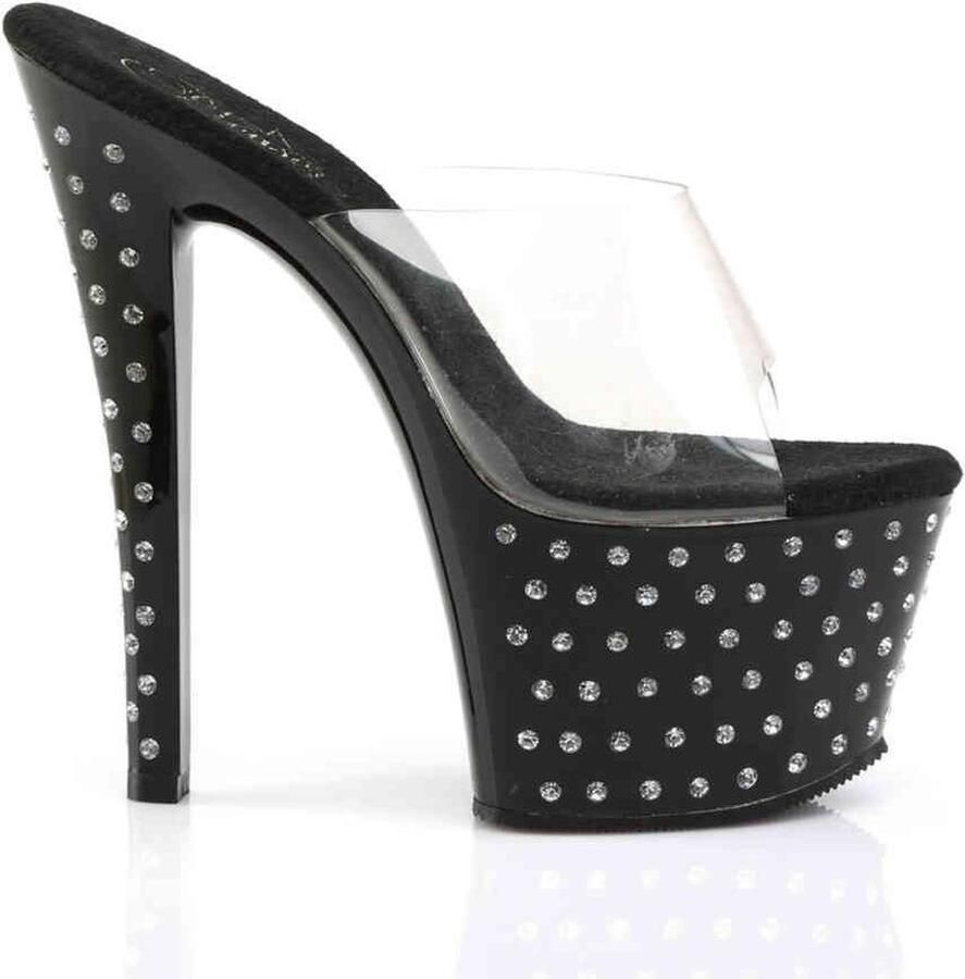 Pleaser Muiltjes 41 Shoes STARDUST 701 Paaldans schoenen Zwart - Foto 3