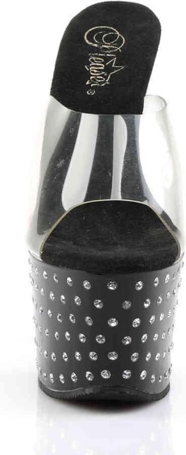 Pleaser Muiltjes 41 Shoes STARDUST 701 Paaldans schoenen Zwart - Foto 5