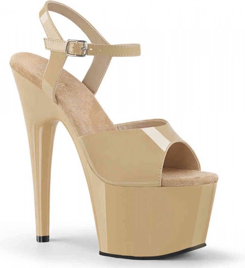 Pleaser Sandaal met enkelband 35 Shoes ADORE 709 Creme