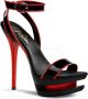 Pleaser Sandaal met enkelband 37 Shoes BLONDIE 631 2 Zwart Rood - Thumbnail 5