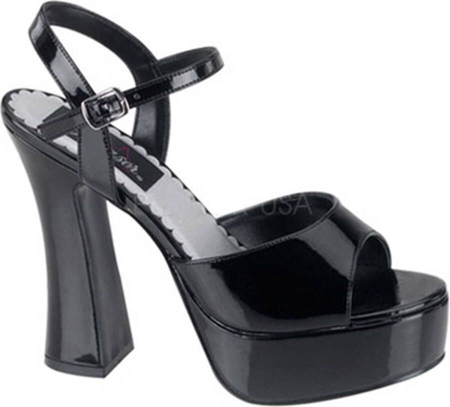 Pleaser Sandaal met enkelband 36 Shoes DOLLY 09 Zwart