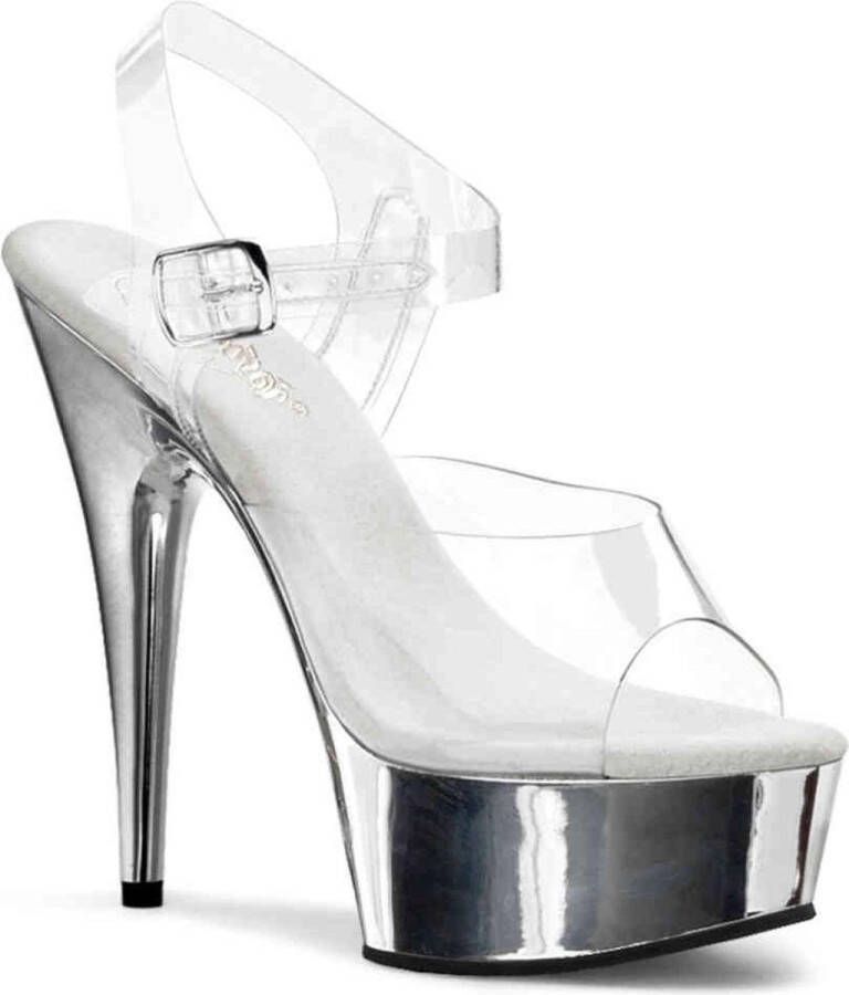 Pleaser Sandaal met enkelband 37 Shoes DELIGHT 608 Zwart