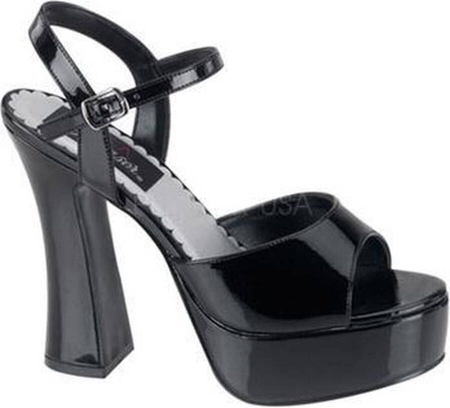 Pleaser Sandaal met enkelband 44 Shoes DOLLY 09 Zwart