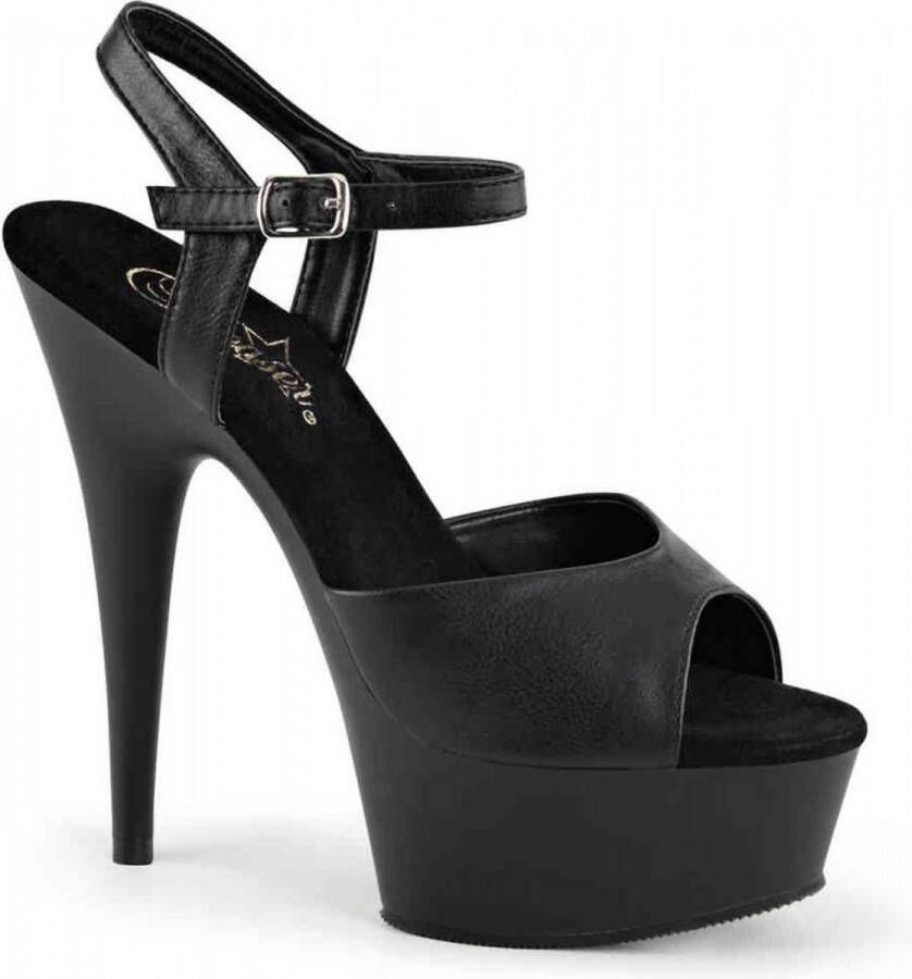 Pleaser Sandaal met enkelband 45 Shoes DELIGHT 609 Zwart