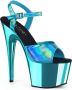 Pleaser Sandaal met enkelband 39 Shoes ADORE 709HGCH Blauw - Thumbnail 1