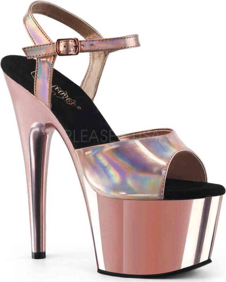 Pleaser Sandaal met enkelband 37 Shoes ADORE 709HGCH Roze