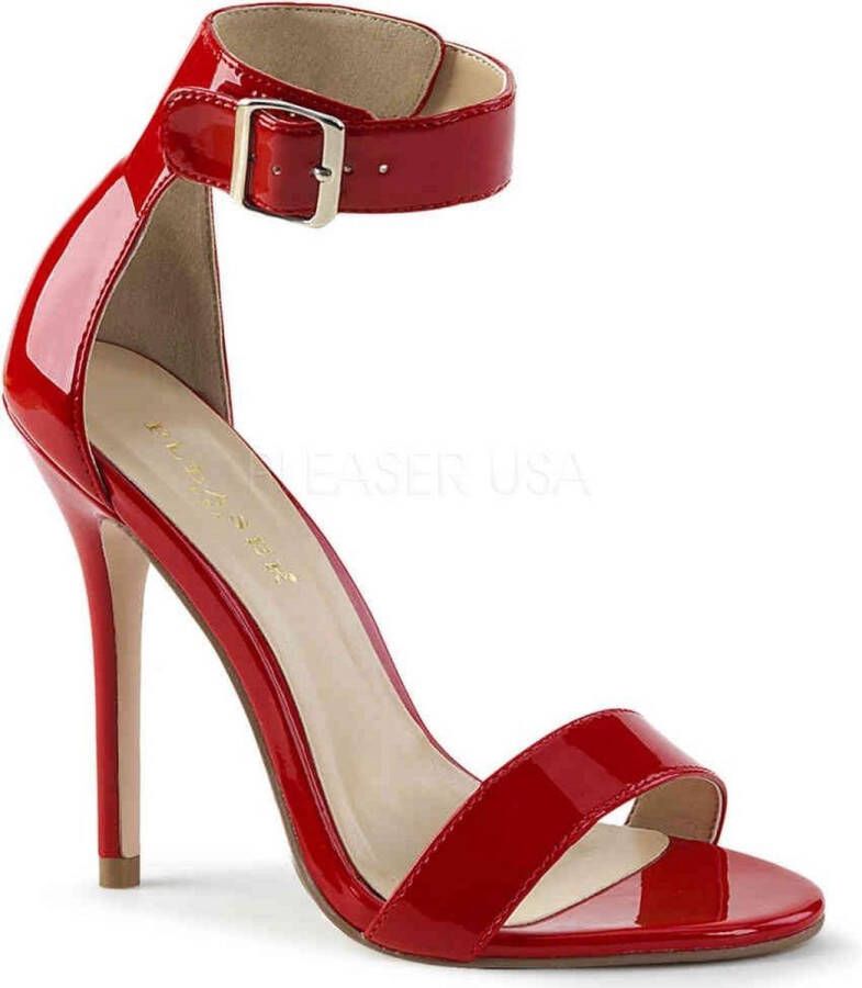 Pleaser AMUSE-10 Sandaal met enkelband 44 Shoes Rood