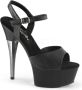 Pleaser CAPTIVA-609 Sandaal met enkelband 44 Shoes Zwart - Thumbnail 1