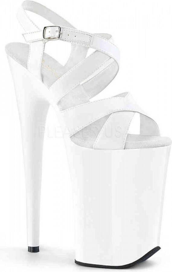 Pleaser Sandaal met enkelband Paaldans schoenen 35 Shoes INFINITY 997 Paaldans schoenen Wit