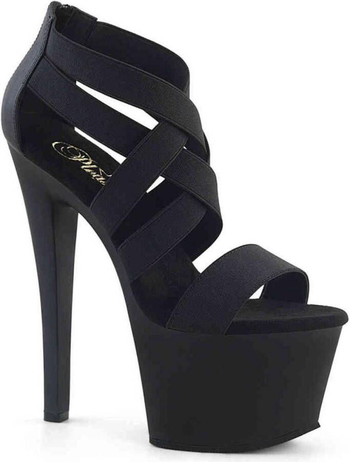 Pleaser Sandaal met enkelband Paaldans schoenen 35 Shoes SKY 369 Paaldans schoenen Zwart