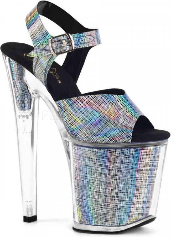 Pleaser Sandaal met enkelband Paaldans schoenen 35 Shoes TIPJAR 708RAD Paaldans schoenen Transparant